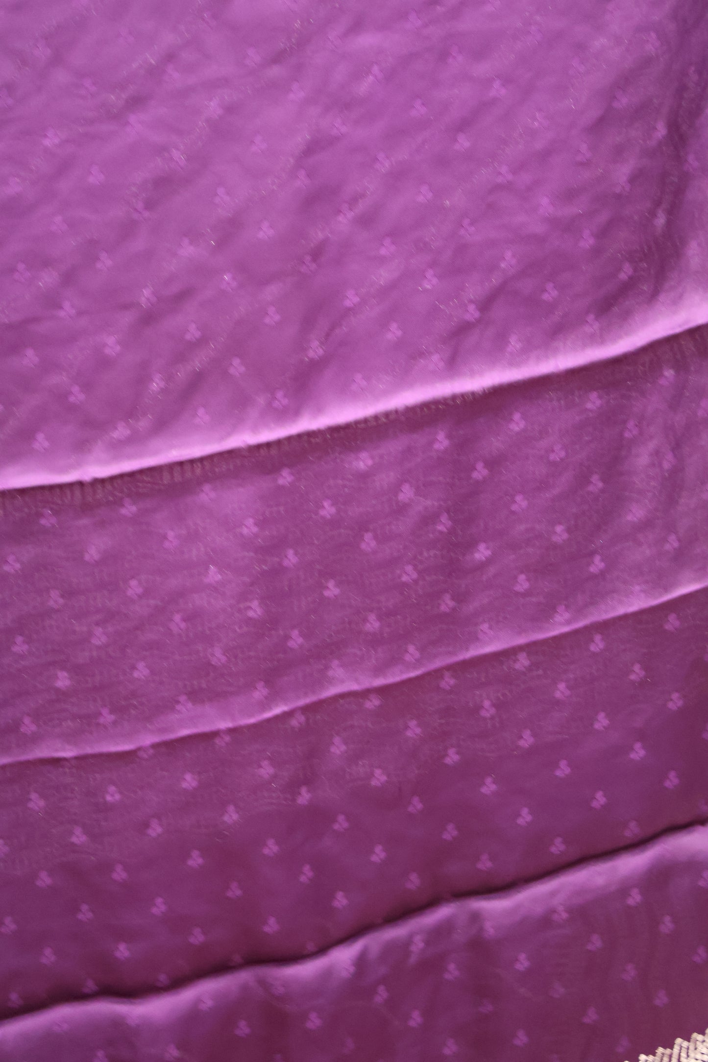 Satin Saree-Purple Silver Zari