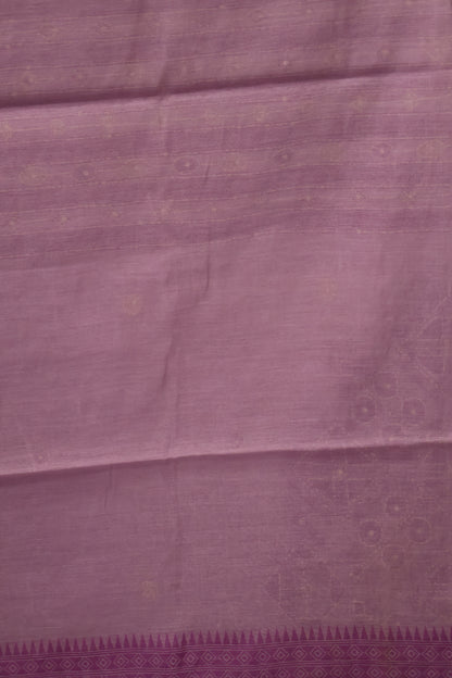 Handloom Saree-Purple Geometric