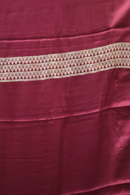 Satin Saree-Arakku Jal Border