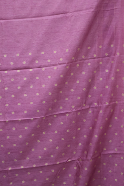 Semi Tussar Saree -Purple Leaf Butta