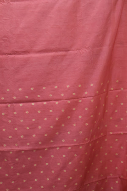 Semi Tussar Saree -Pastle Pink Leaf Butta
