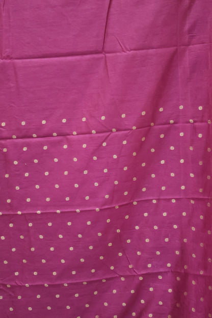 Semi Tussar Saree -Wine Leaf Butta