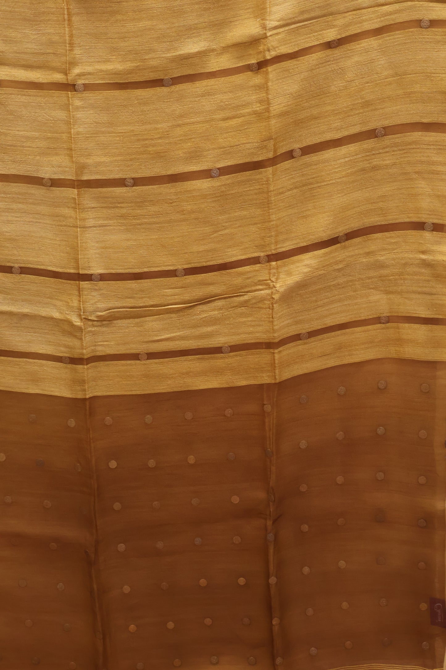 Pure Tussar Saree - Muatard
