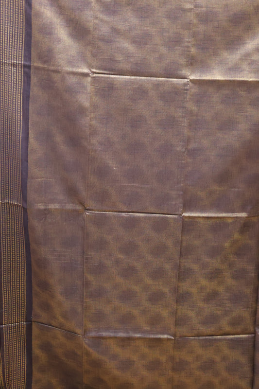 Bhagalpur Tissue Saree - Nayy Blue Full Zari
