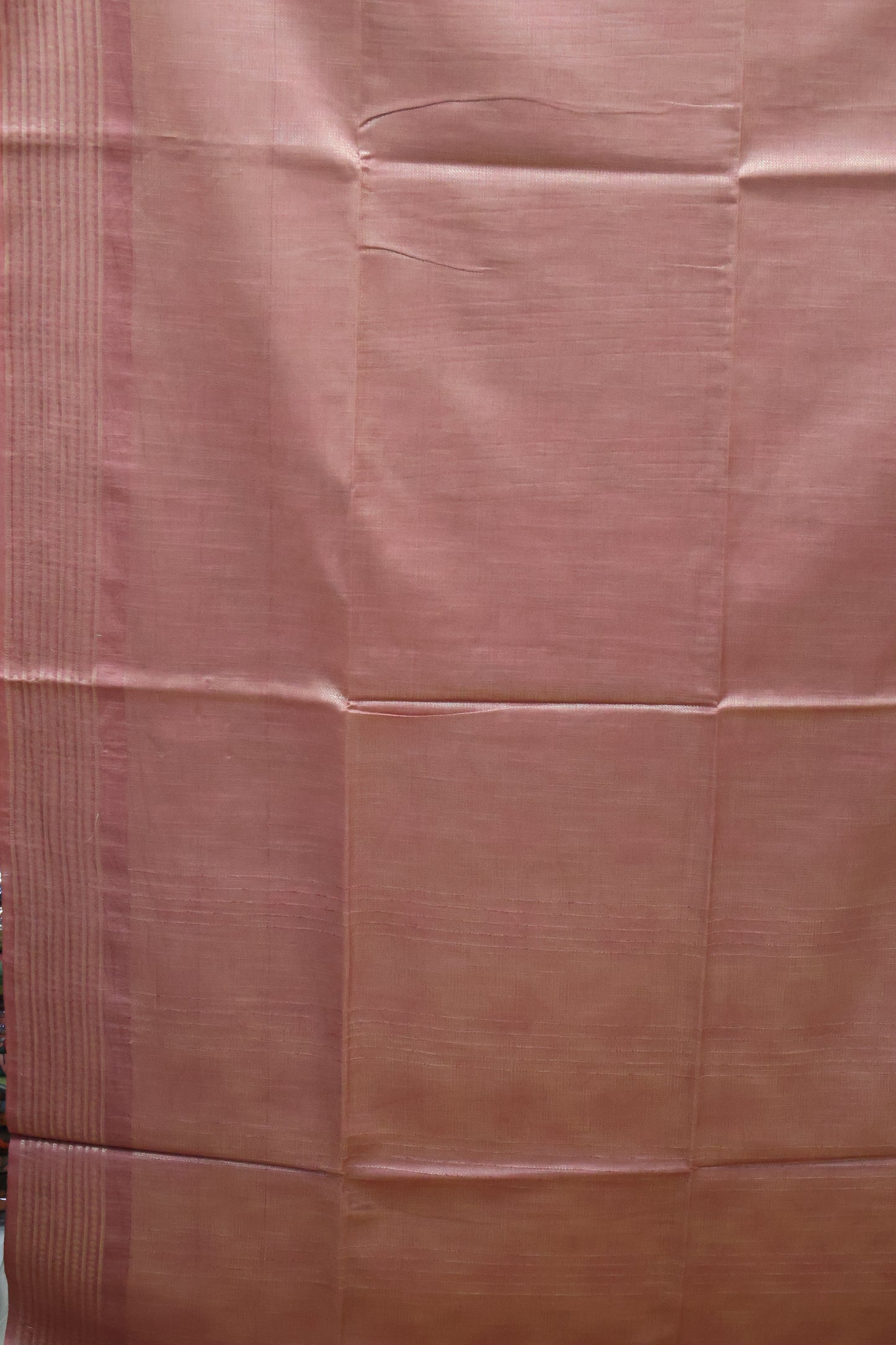 Bhagalpur Tissue Saree - Pastle Pink Full Zari