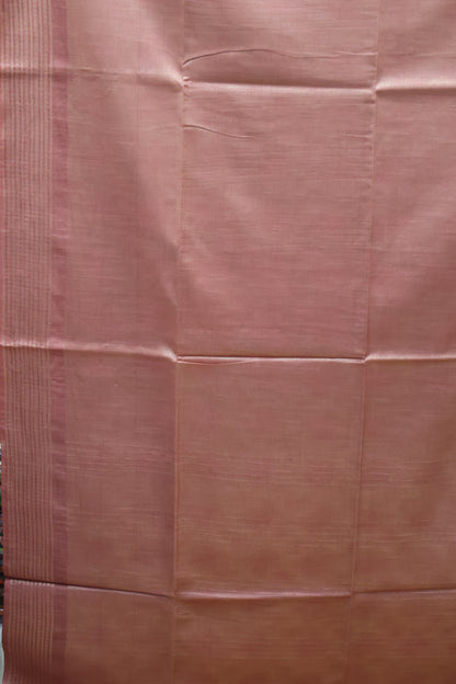 Bhagalpur Tissue Saree - Pastle Pink Full Zari