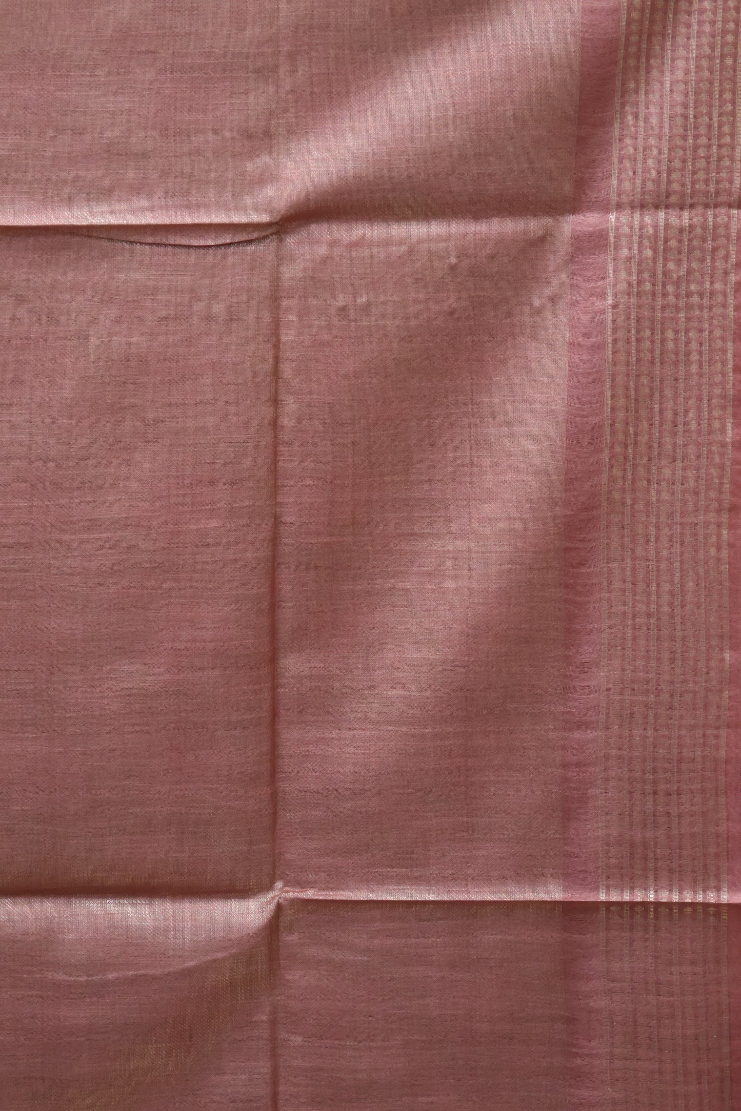 Bhagalpur Tissue Saree - Pastle Pink Full Zari