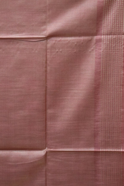 Bhagalpur Tissue Saree - Pastle Pink Full Zari