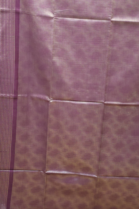 Bhagalpur Tissue Saree- Wine Full Zari