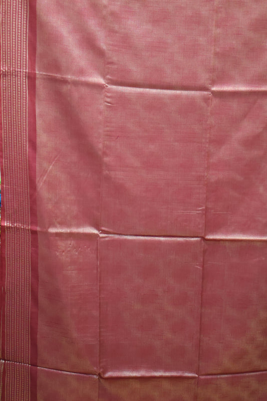 Bhagalpur Tissue Saree-Mauve Pink Full Zari