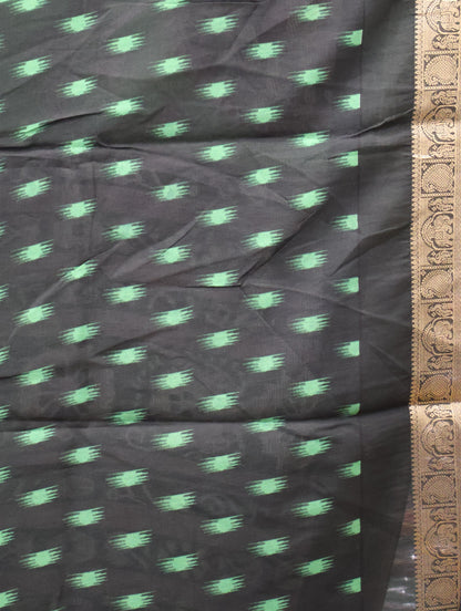 Malai Cotton Saree-Green