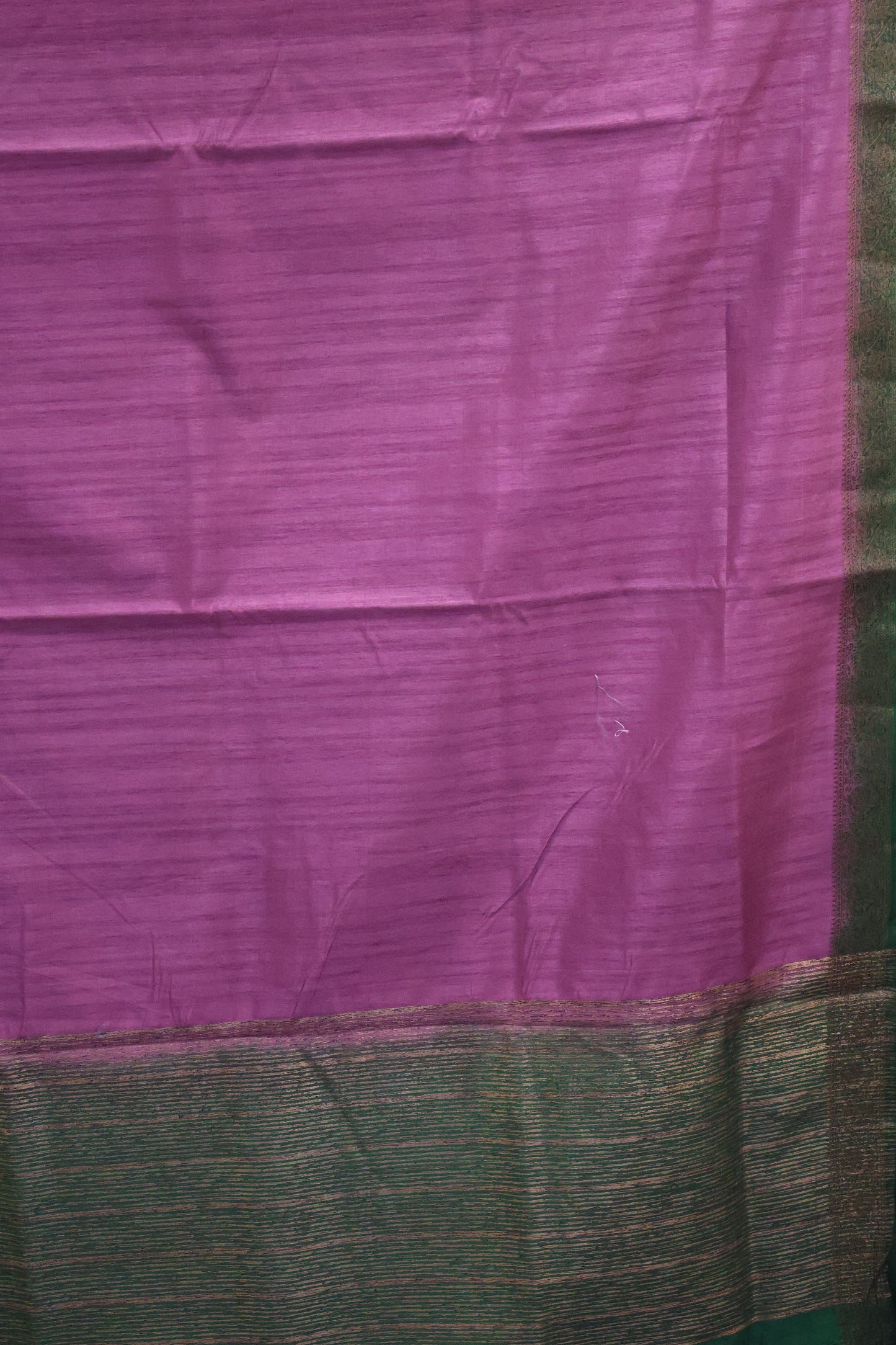 Bamboo Silk saree-Thick Lines Lite Purple