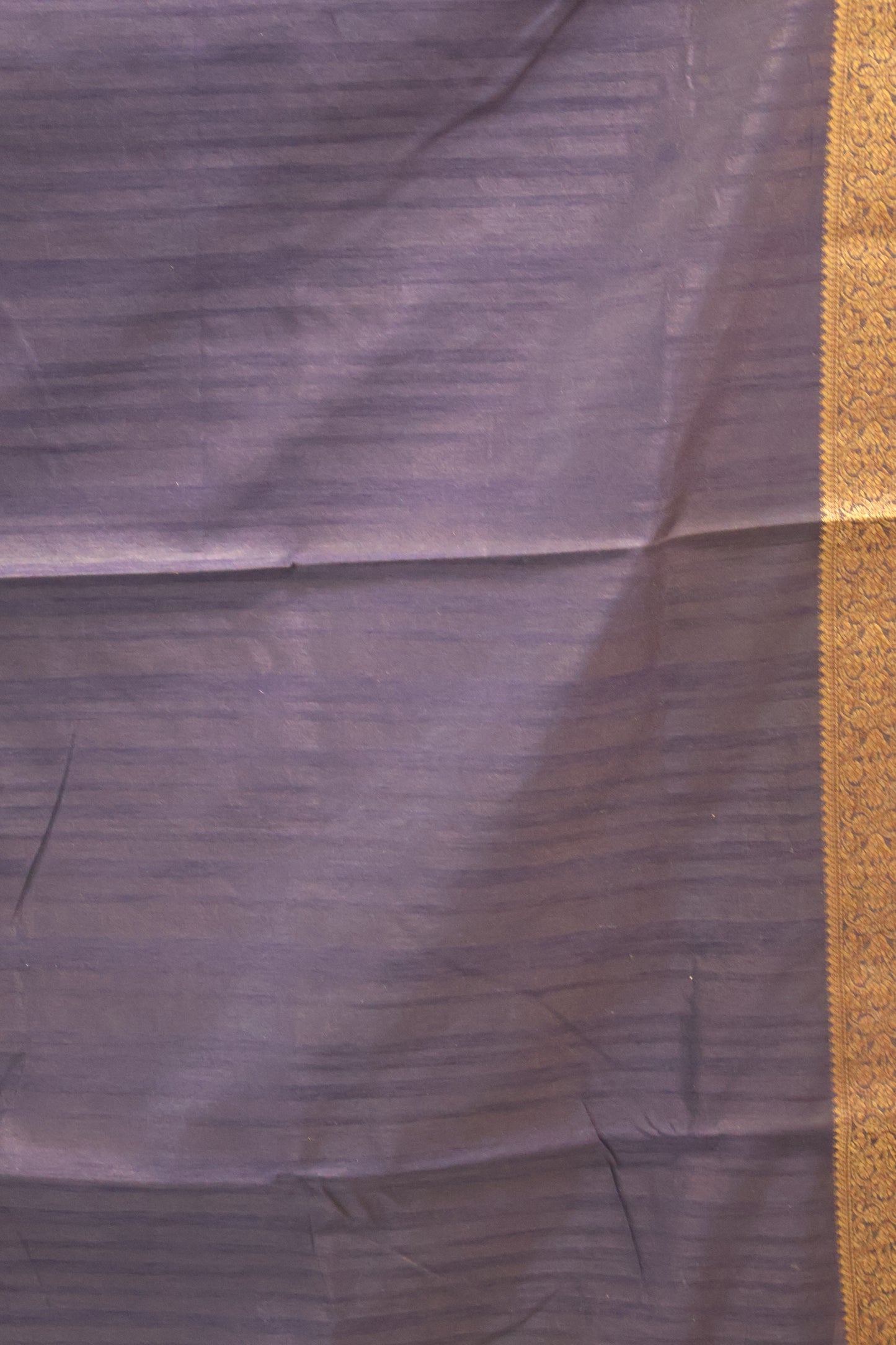 Bamboo Silk saree-Thick Lines Metalic