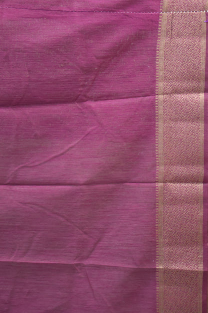 Bamboo Silk saree-Thick Line Lite Green