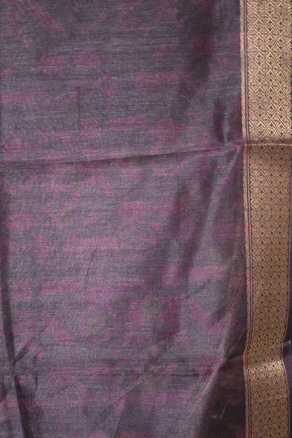 Art Tussar Saree -Bird Border