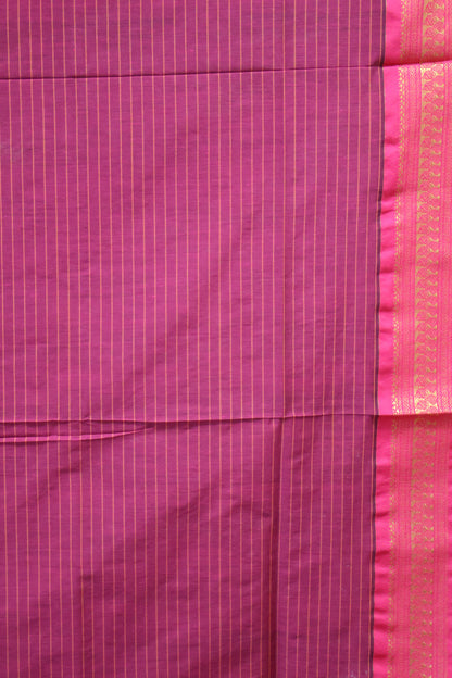 Kalyani Cotton-Navy Blue Border Checks