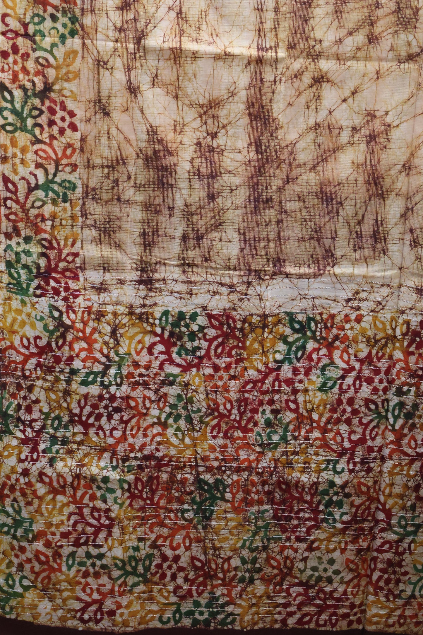 Art Bhagalpur Tussar Saree-Araku Silver