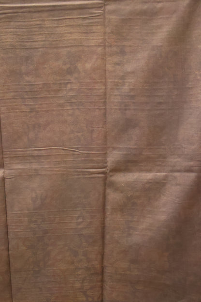 Art Bhagalpur Tussar Saree-Black Silver