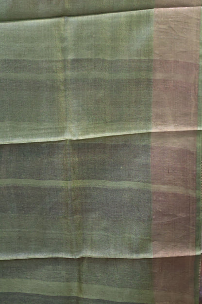 Pure Tussar Saree -Red Round Pattern