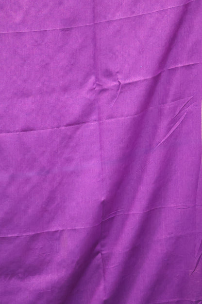 Khadi Cotton Saree -Purple Chumki
