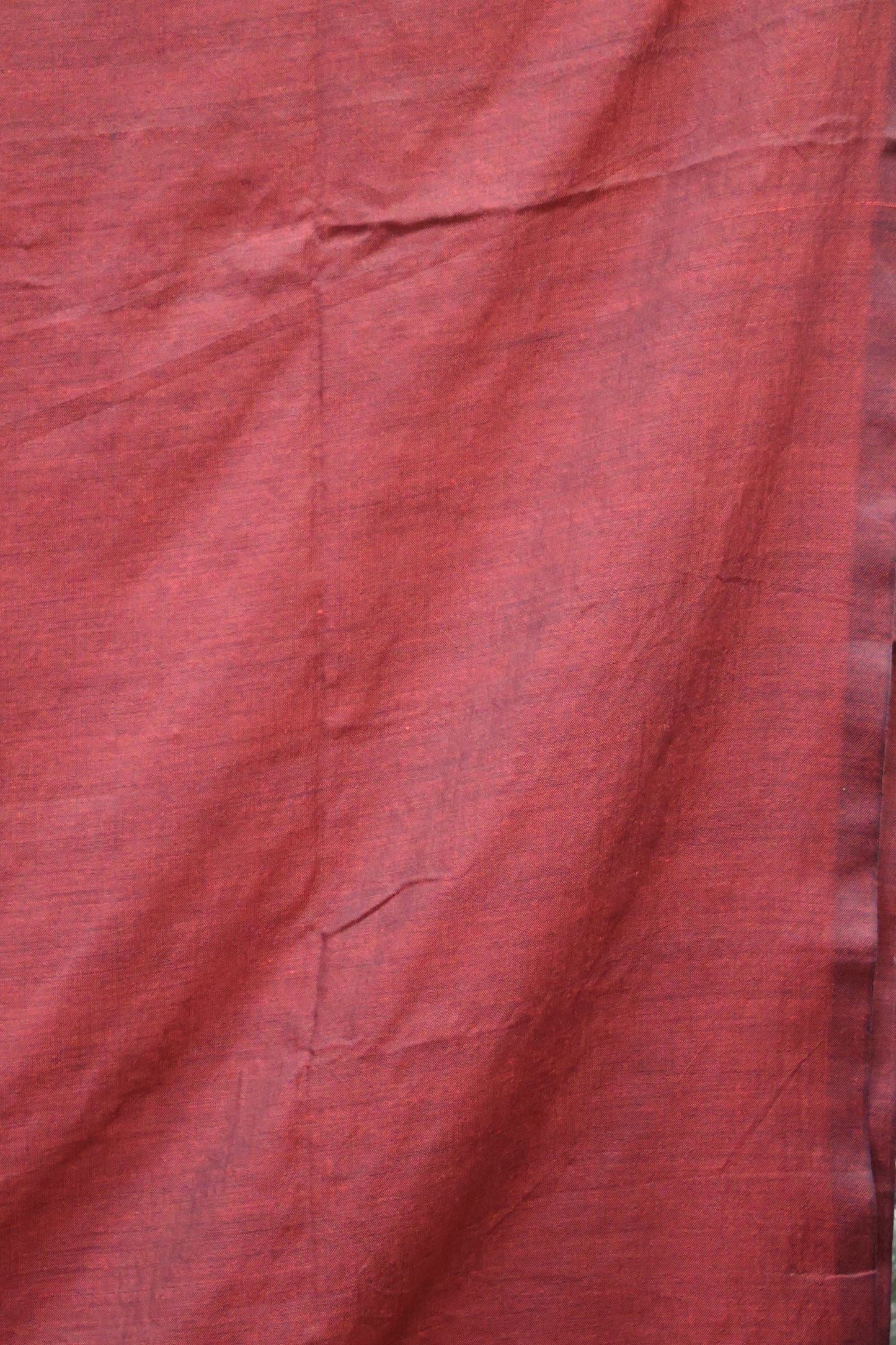 Khadi Cotton Saree -Maroon Chumki