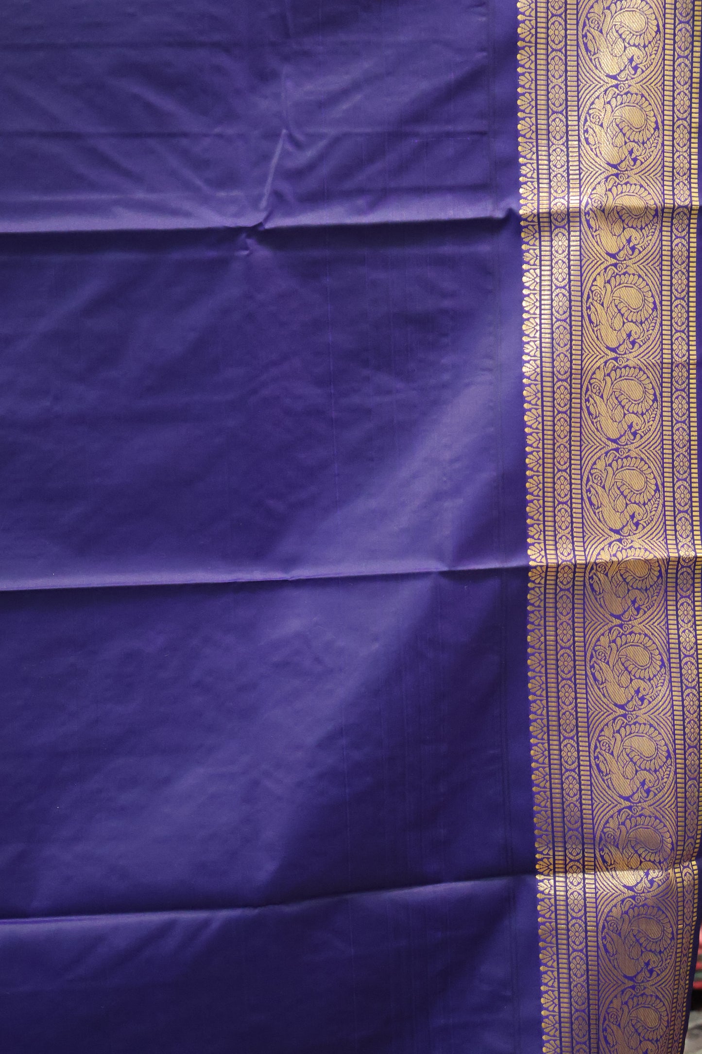 Semi Gadwal Silk Saree-Lime Yellow Round Peacock
