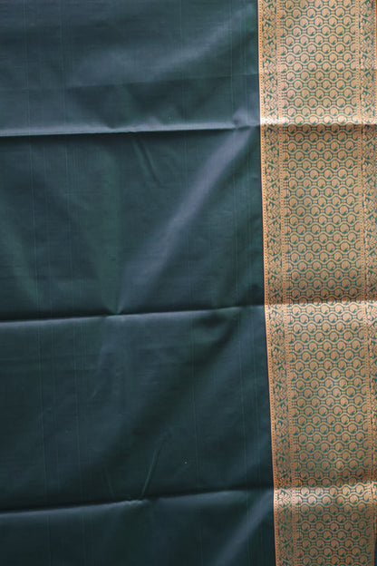 Semi Gadwal Silk Saree-Purple Peacock