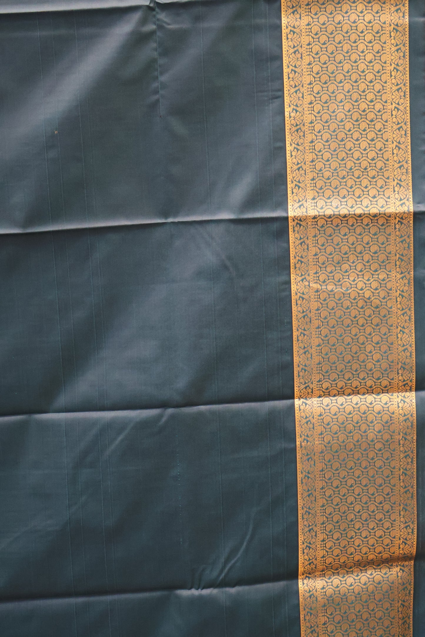 Semi Gadwal Silk Saree-Dark Pink Peacock