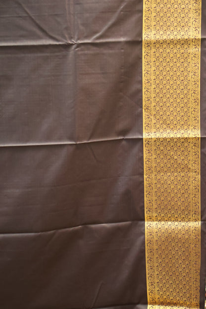 Semi Gadwal Silk Saree-Lime Yellow Peacock