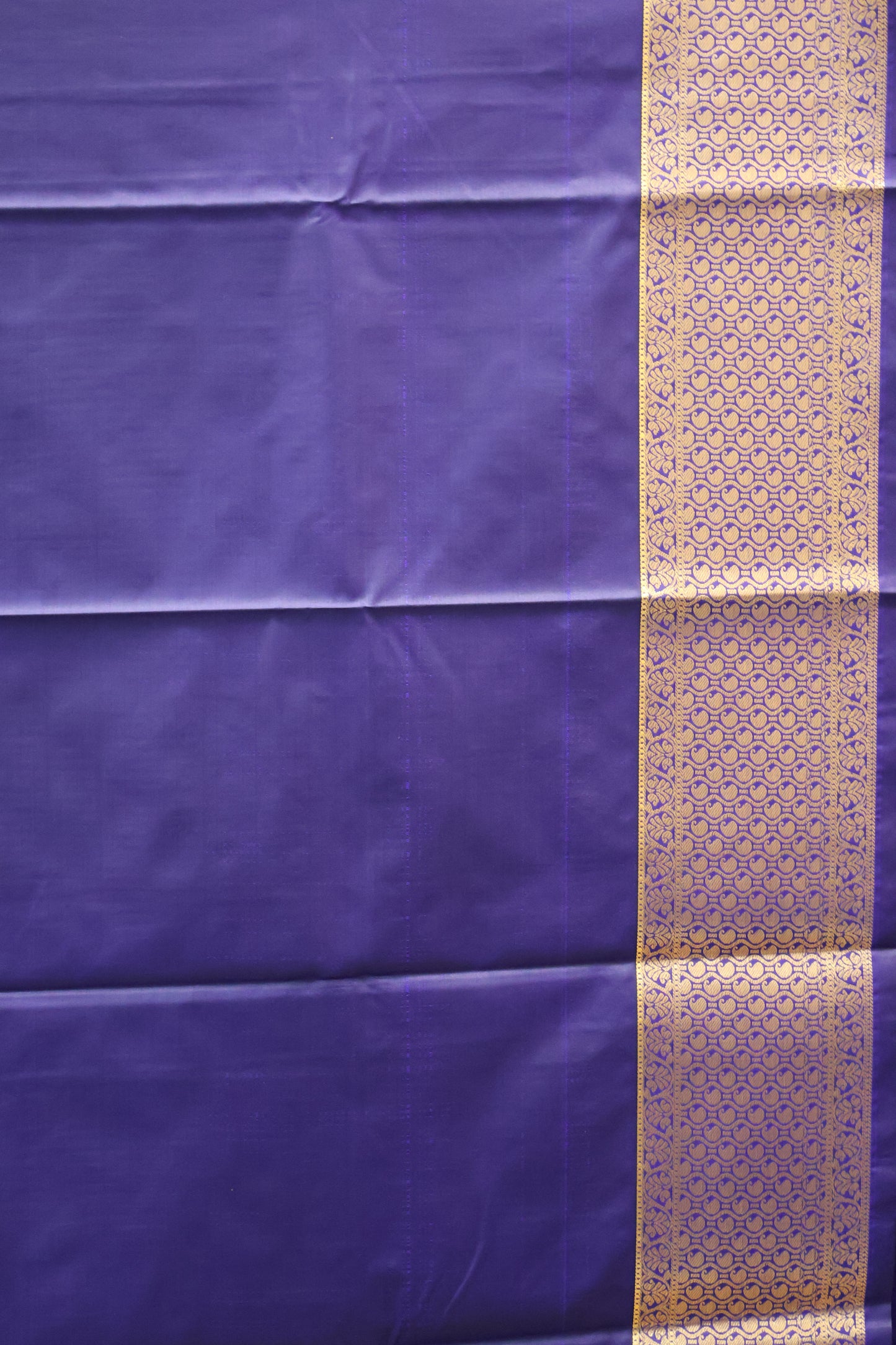 Semi Gadwal Silk Saree-Green Peacock