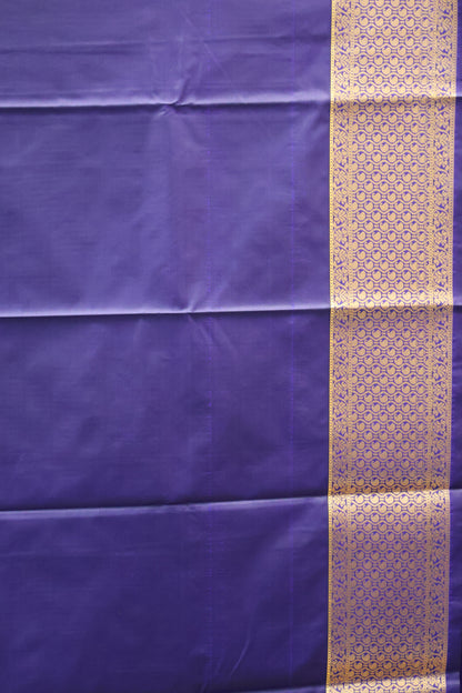 Semi Gadwal Silk Saree-Green Peacock