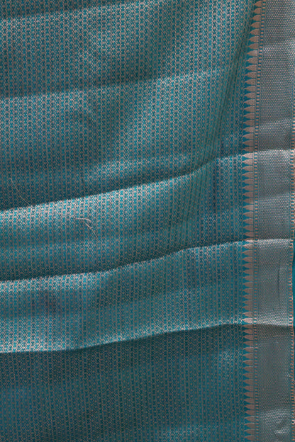 Banarasi Worm Silk Saree-Voilet Hibiscus