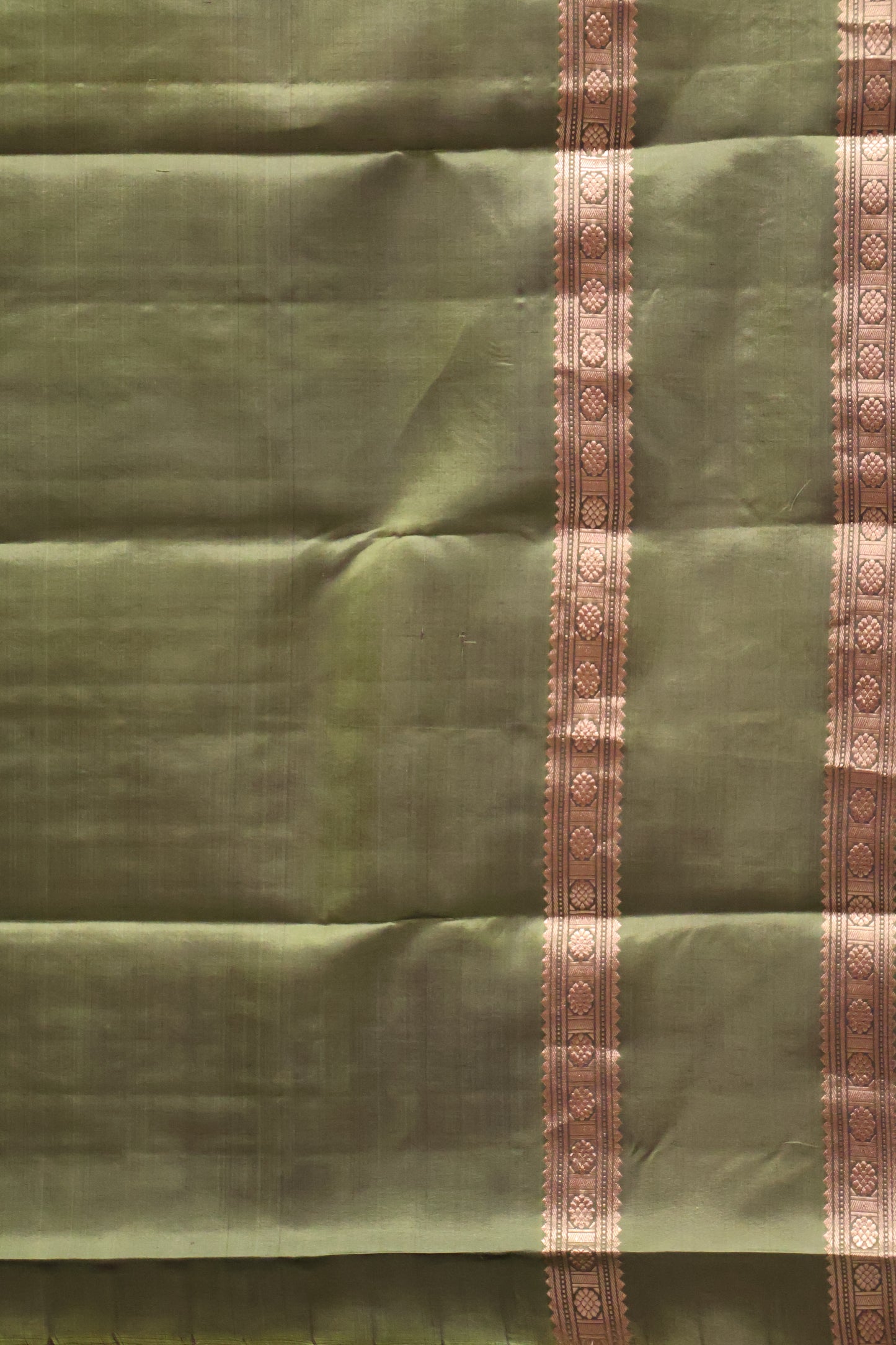 Pure Kanjivaram Silk Saree - Wine Zari Check