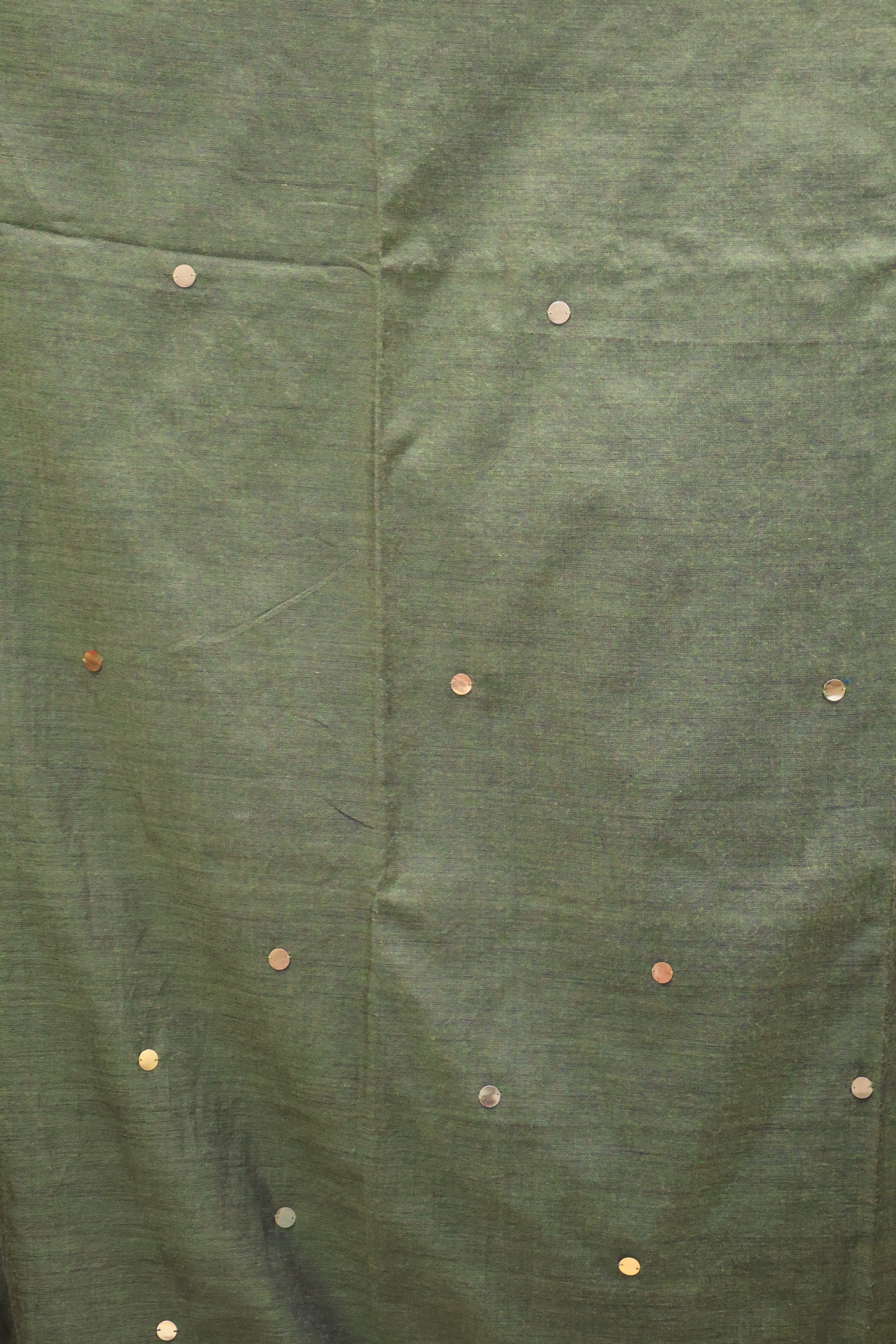 Khadi Cotton Saree -Sage Green Chumki