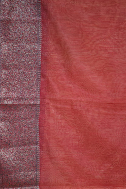 Bamboo Silk Saree-Sandal Cut Work
