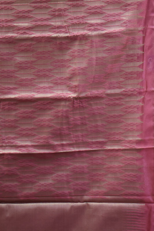 Tissue Silk Saree-Pink Arrow Design