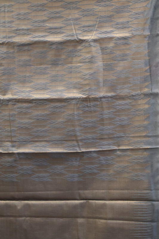 Tissue Silk Saree-Metalic Green Arrow Design