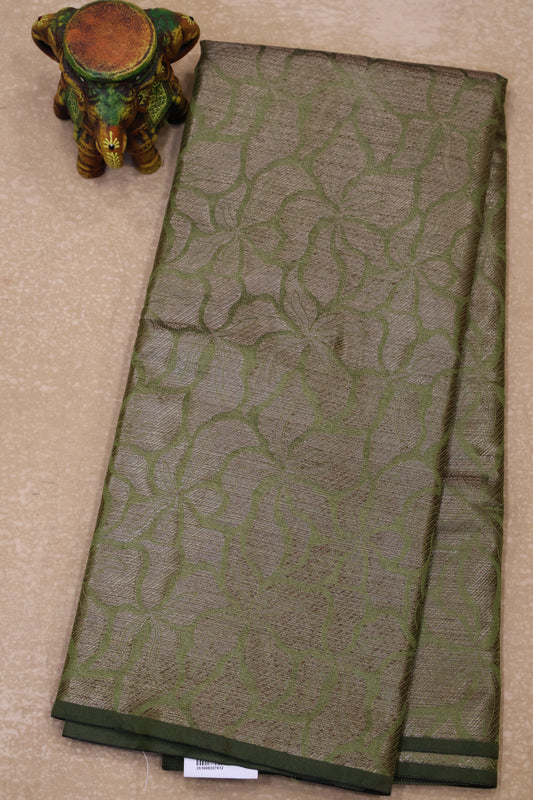 Tissue Silk Saree-Magenta Green Colour