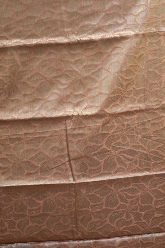 Tissue Silk Saree-Rust Colour