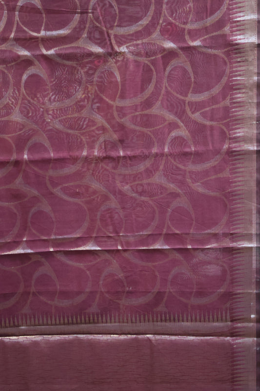 Tissue Silk Saree-Arakku Small Tower Border