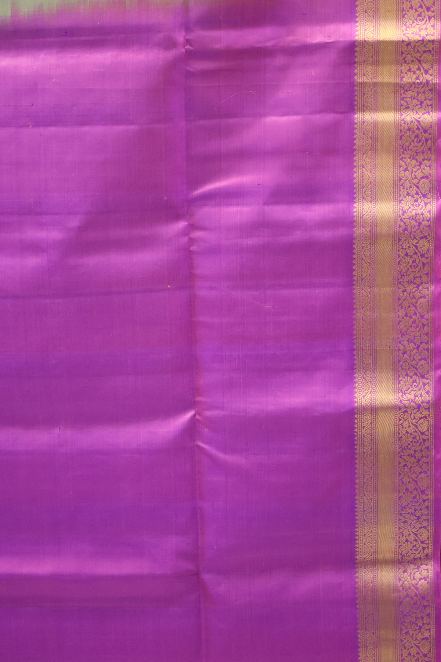 Pure Soft Silk Saree -Green Duel-Tone