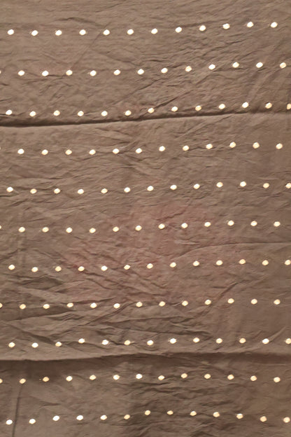 Viscose Saree-Black Round Flower Embryoid