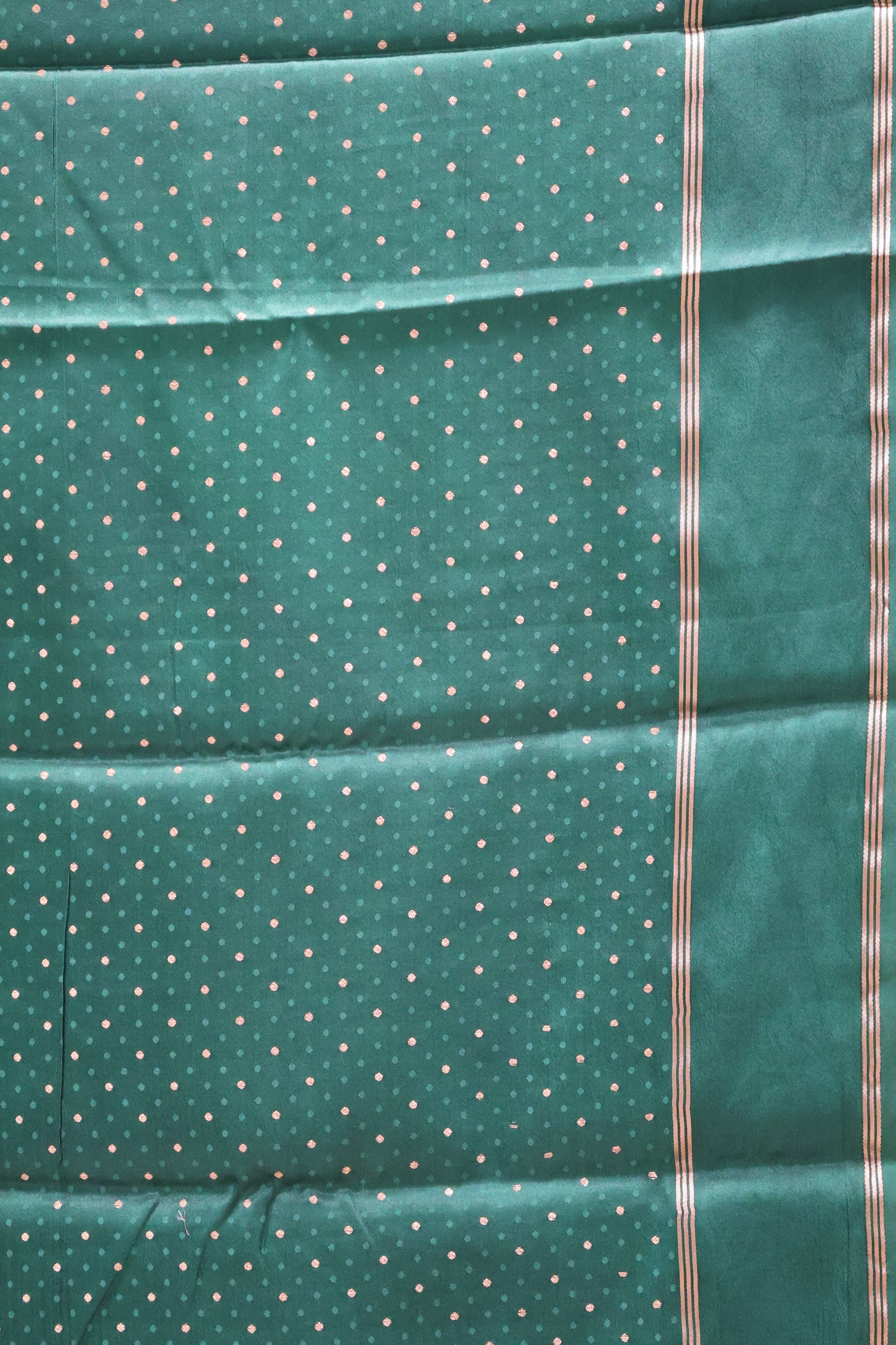 Semi Soft Silk Saree- Mustard Plain Double Border