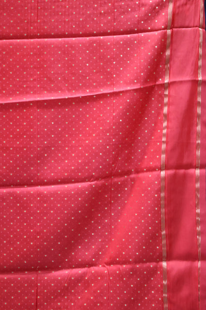 Semi Soft Silk Saree-Navy Blue Plain Double Border