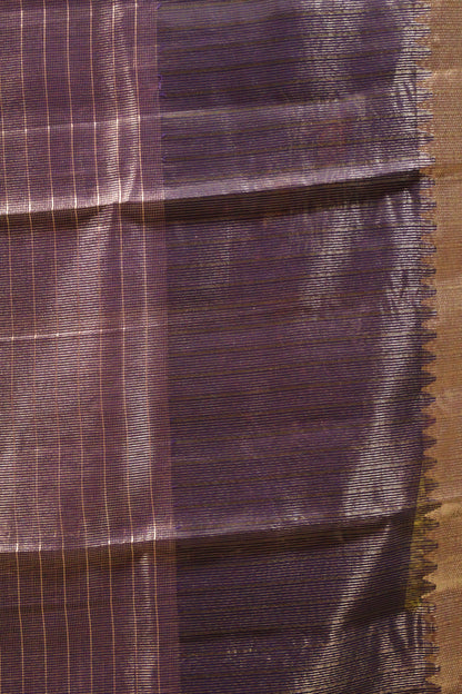 Mangal Giri Silk Saree-Voilet Swan Print