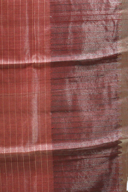 Mangal Giri Silk Saree-Maroon Swan Print