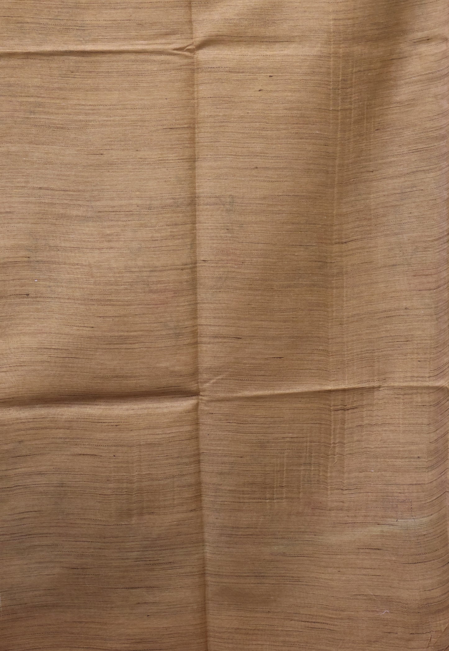 Jute Tussar Saree-Mustard Sparrow Floral Pattern