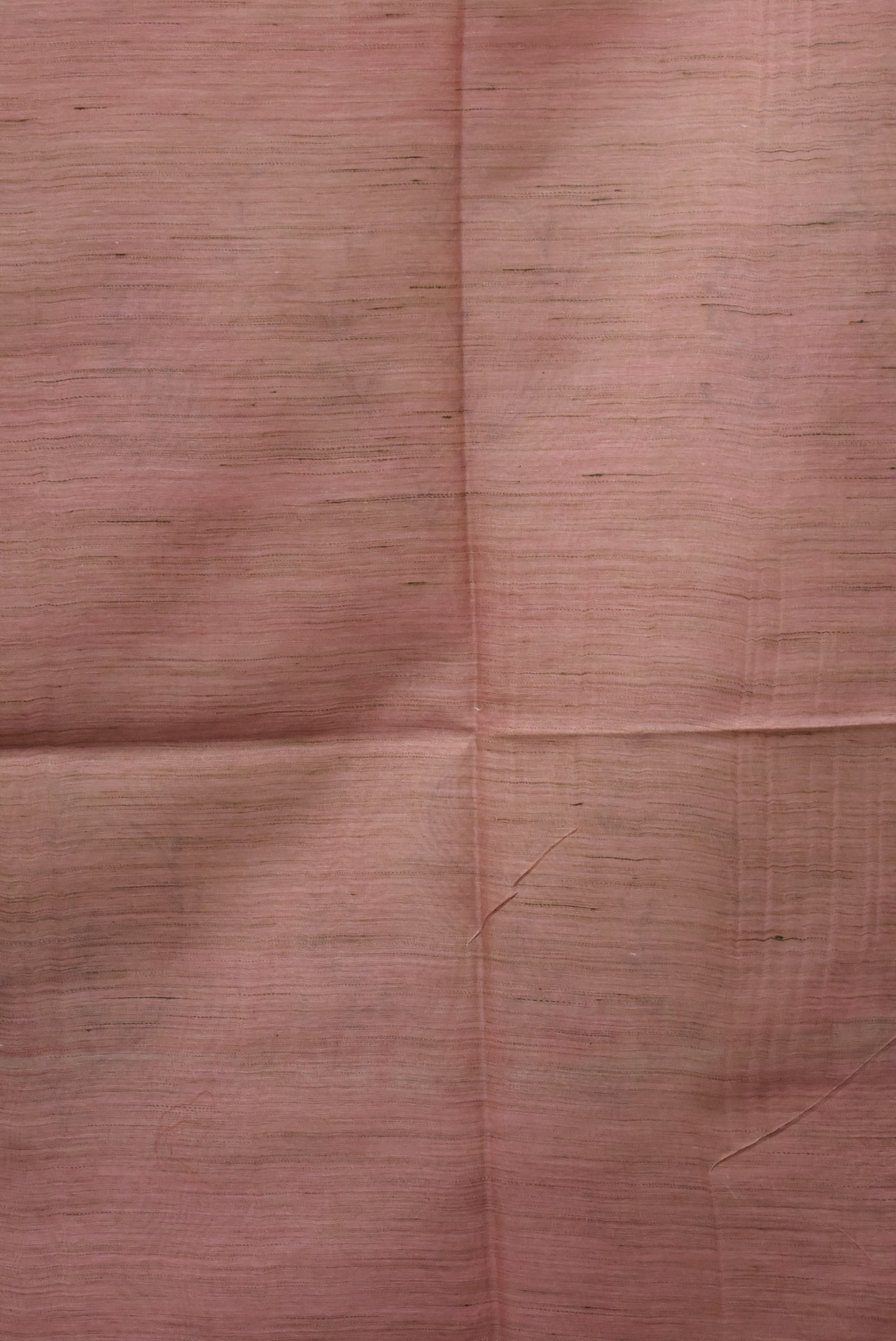 Jute Tussar Saree- Pink Sparrow Floral Pattern