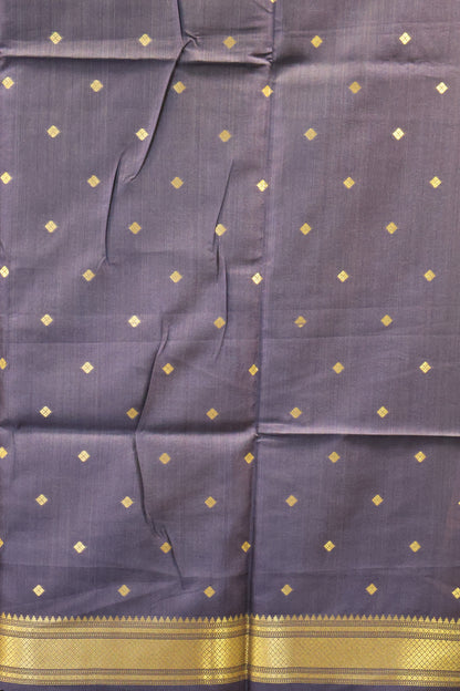 Soft Tussar Saree-Navy Blue Paithani Design