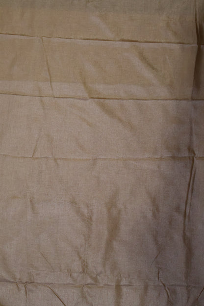 Semi Katan Silk Saree- Sandal Leaf Flower